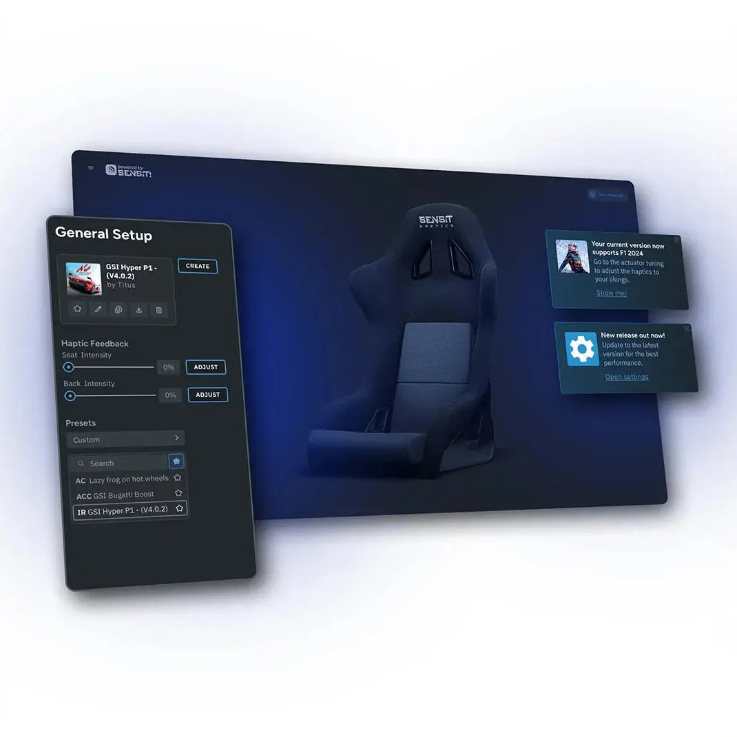 Sensit Haptics - MTC-P Extreme 2 - Seat Haptics Insert - Haptic Feedback