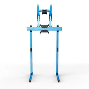 SIMGASM Apex Free Standing Double Monitor Stand VESA 75/200 in blue, overview