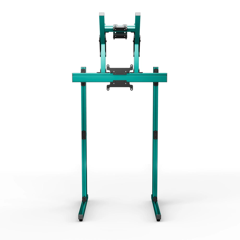 SIMGASM Apex Free Standing Double Monitor Stand VESA 75/200 in green, overview