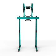 SIMGASM Apex Free Standing Double Monitor Stand VESA 75/200 in green, overview