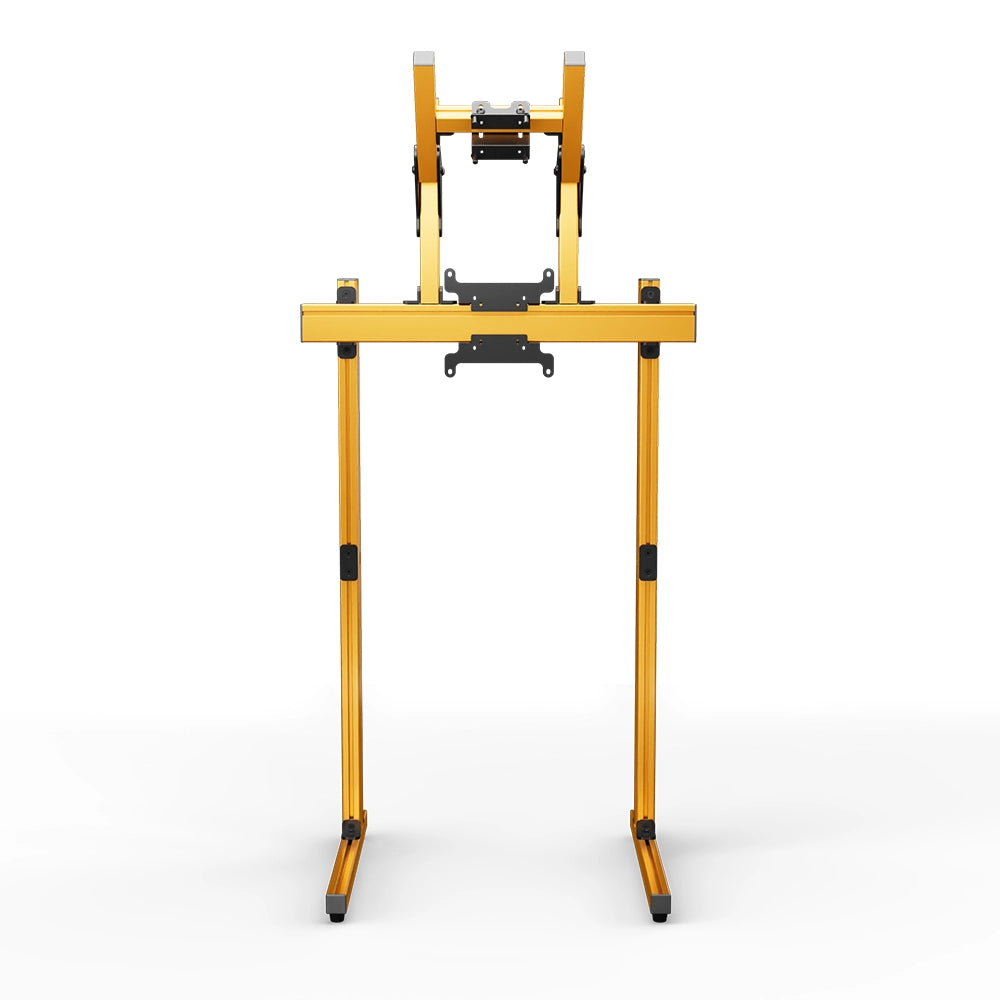 SIMGASM Apex Free Standing Double Monitor Stand VESA 75/200 in orange, overview