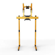 SIMGASM Apex Free Standing Double Monitor Stand VESA 75/200 in orange, overview