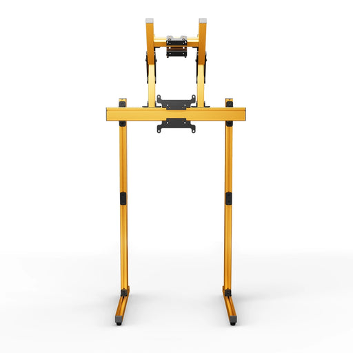 SIMGASM Apex Free Standing Double Monitor Stand VESA 75/200 in orange, overview