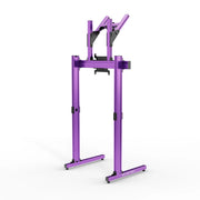 SIMGASM Apex Free Standing Double Monitor Stand VESA 75/200 in purple, opposite angle