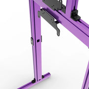 SIMGASM Apex Free Standing Double Monitor Stand VESA 75/200 in purple, mounting detail
