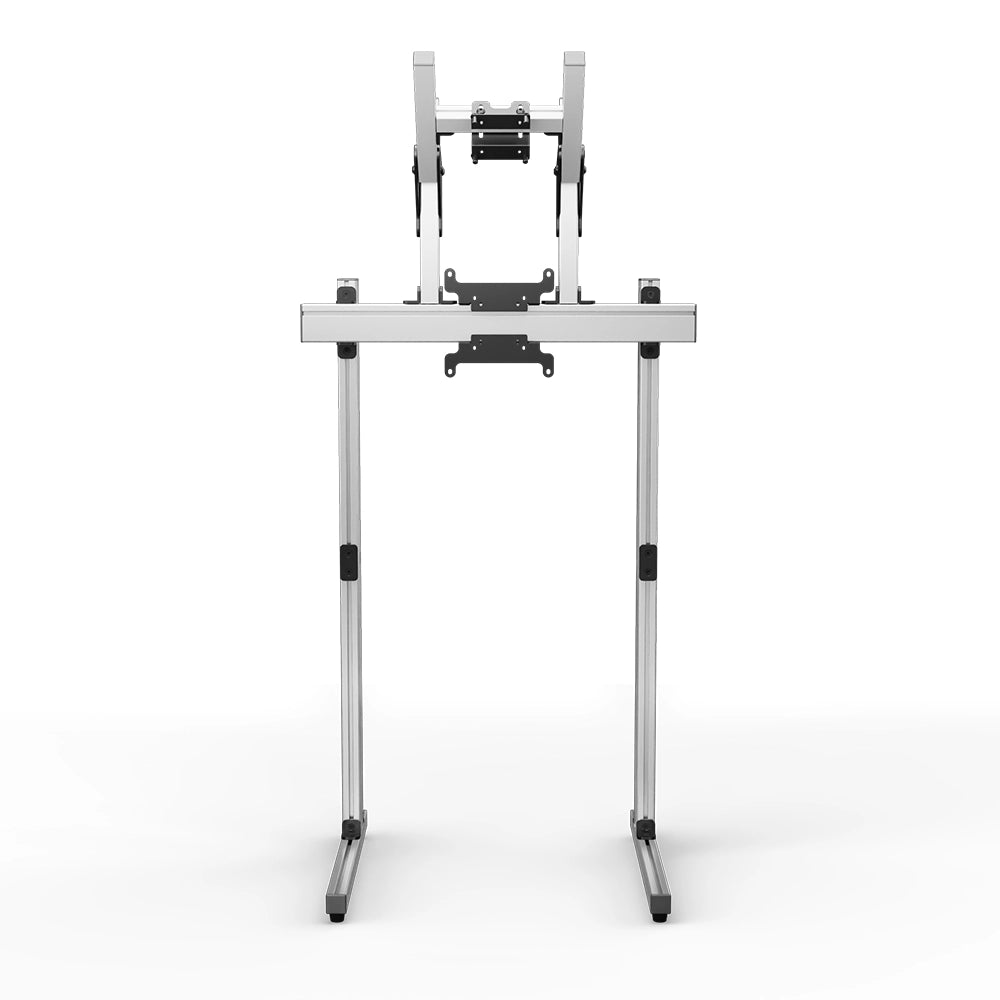 SIMGASM Apex Free Standing Double Monitor Stand VESA 75/200 in silver, overview