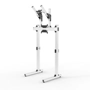 SIMGASM | Apex Free standing double monitor stand vesa 75/200 - White