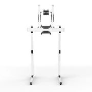 SIMGASM | Apex Free standing double monitor stand vesa 75/200 - White