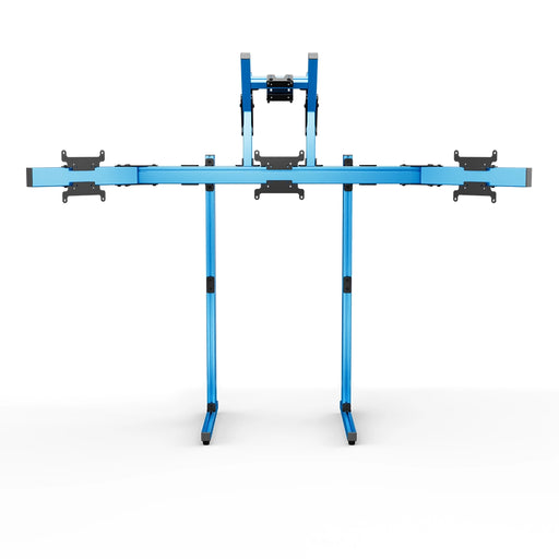 SIMGASM Apex Free Standing Quad Monitor Stand VESA 75/200 in blue, overview