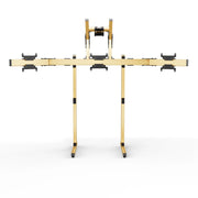SIMGASM Apex Free Standing Quad Monitor Stand VESA 75/200 in gold, overview