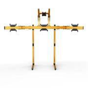 SIMGASM Apex Free Standing Quad Monitor Stand VESA 75/200 in orange, overview