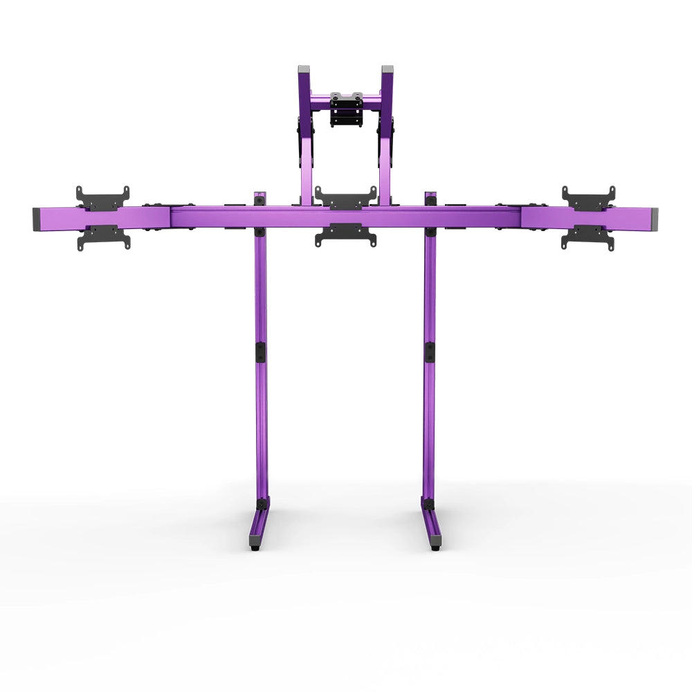 SIMGASM Apex Free Standing Quad Monitor Stand VESA 75/200 in purple, overview