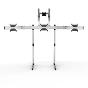 SIMGASM Apex Free Standing Quad Monitor Stand VESA 75/200 in silver, overview