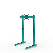 SIMGASM Apex Free Standing Single Monitor Stand VESA 75/200 in green, angled view