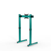 SIMGASM Apex Free Standing Single Monitor Stand VESA 75/200 in green, opposite angle