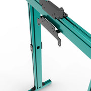 SIMGASM Apex Free Standing Single Monitor Stand VESA 75/200 in green, mounting detail