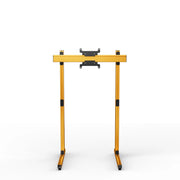 SIMGASM Apex Free Standing Single Monitor Stand VESA 75/200 in orange, overview