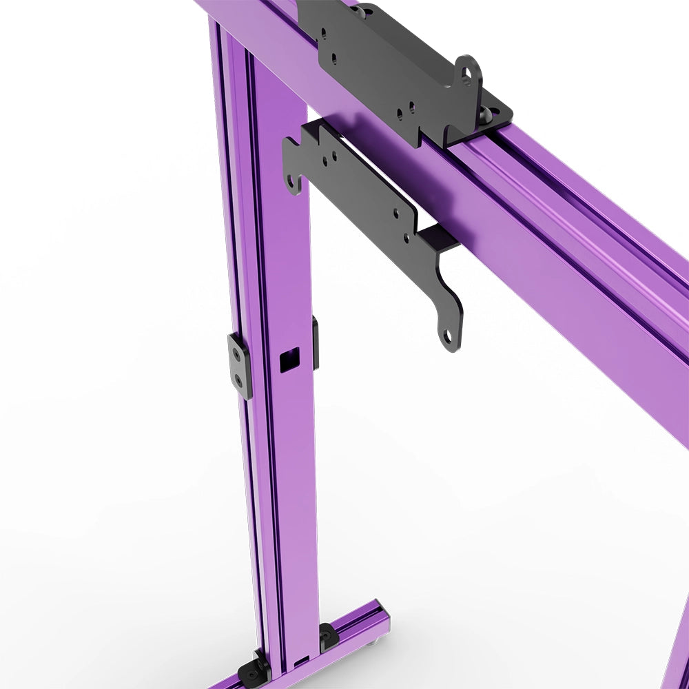 SIMGASM Apex Free Standing Single Monitor Stand VESA 75/200 in purple, mounting detail