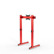 SIMGASM Apex Free Standing Single Monitor Stand VESA 75/200 in red, opposite angle
