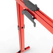SIMGASM Apex Free Standing Single Monitor Stand VESA 75/200 in red, mounting detail