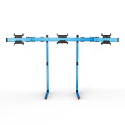 SIMGASM Apex Free Standing Triple Monitor Stand VESA 75/200 in blue, overview