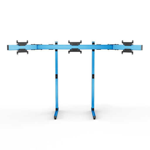 SIMGASM Apex Free Standing Triple Monitor Stand VESA 75/200 in blue, overview