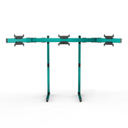 SIMGASM Apex Free Standing Triple Monitor Stand VESA 75/200 in green, overview