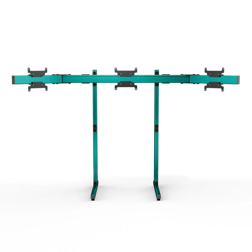 SIMGASM Apex Free Standing Triple Monitor Stand VESA 75/200 in green, overview