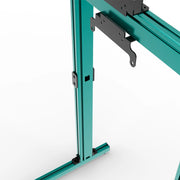 SIMGASM Apex Free Standing Triple Monitor Stand VESA 75/200 in green, mounting detail