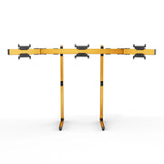SIMGASM Apex Free Standing Triple Monitor Stand VESA 75/200 in orange, overview