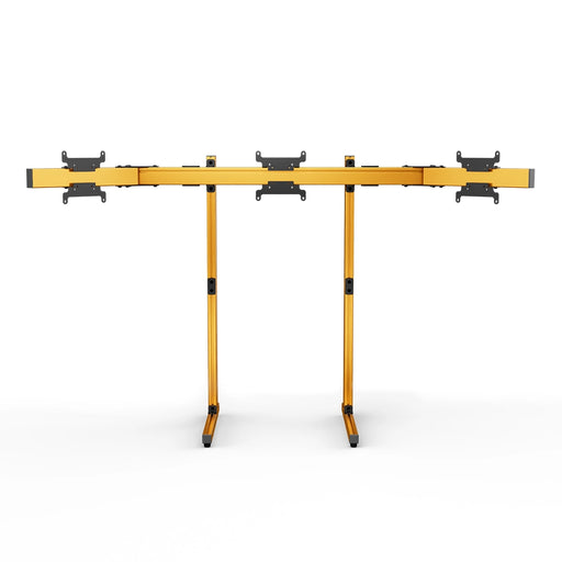 SIMGASM Apex Free Standing Triple Monitor Stand VESA 75/200 in orange, overview