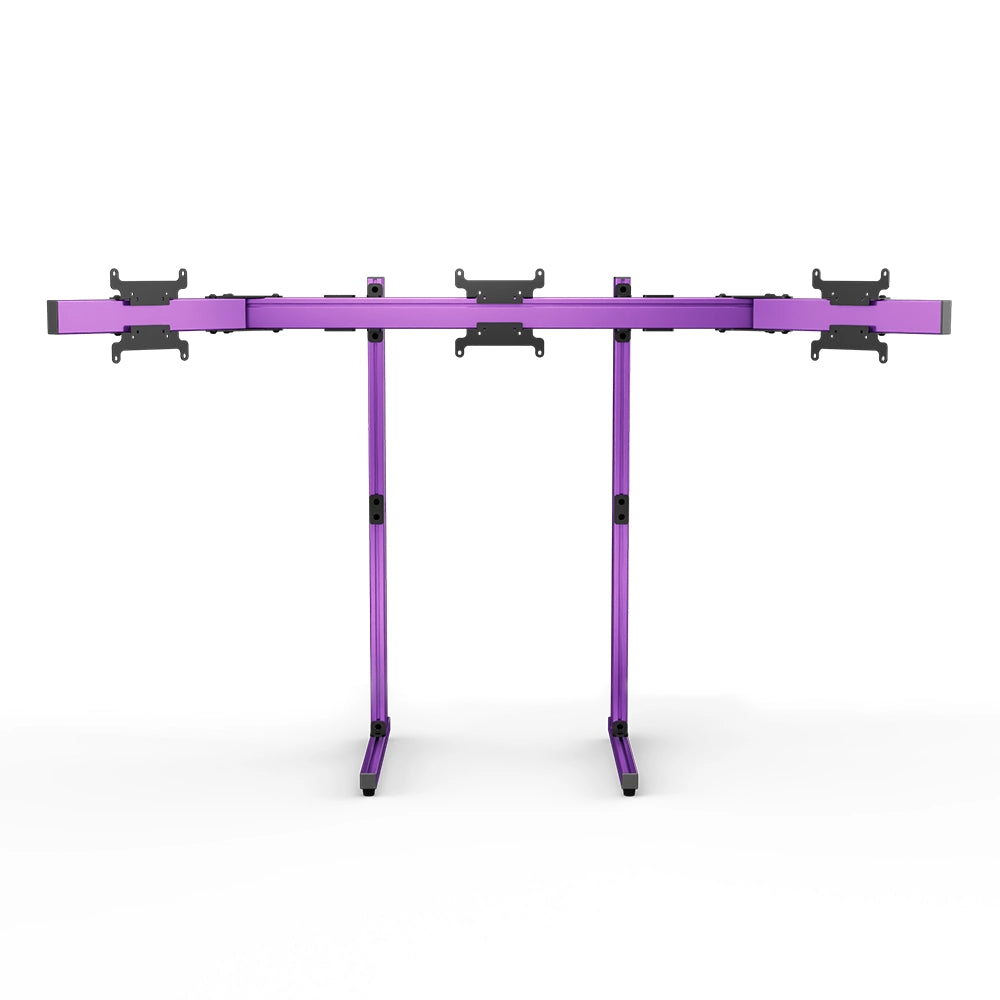 SIMGASM Apex Free Standing Triple Monitor Stand VESA 75/200 in purple, overview