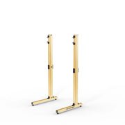 SIMGASM Apex Freestanding Monitor Stand Support Legs Set in gold, angled view