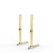 SIMGASM Apex Freestanding Monitor Stand Support Legs Set in gold, opposite angle