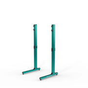 SIMGASM Apex Freestanding Monitor Stand Support Legs Set in green, angled view