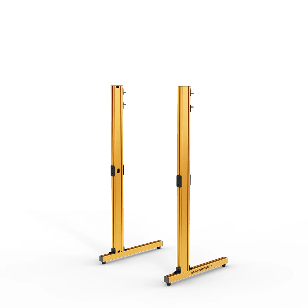 SIMGASM Apex Freestanding Monitor Stand Support Legs Set in orange, opposite angle