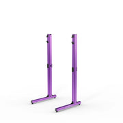 SIMGASM Apex Freestanding Monitor Stand Support Legs Set in purple, angled view