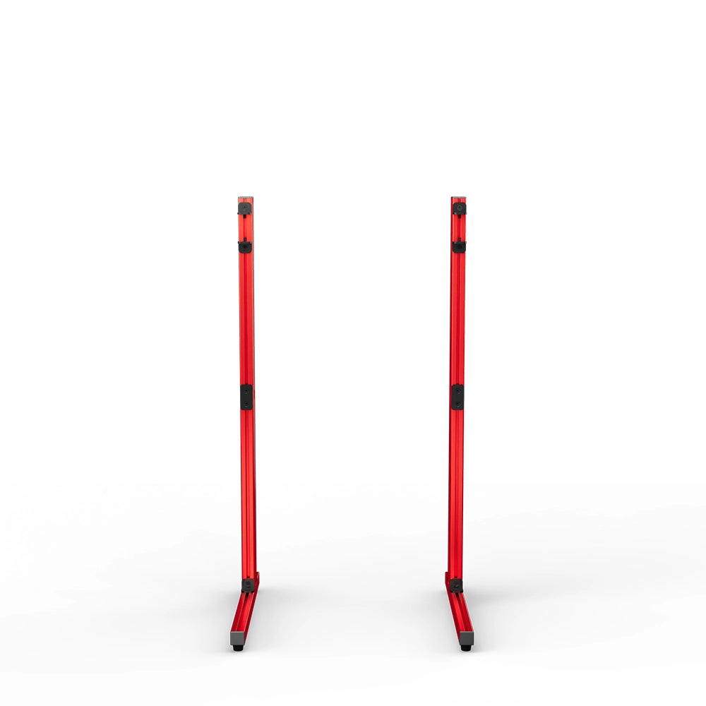 SIMGASM Apex Freestanding Monitor Stand Support Legs Set in red, overview