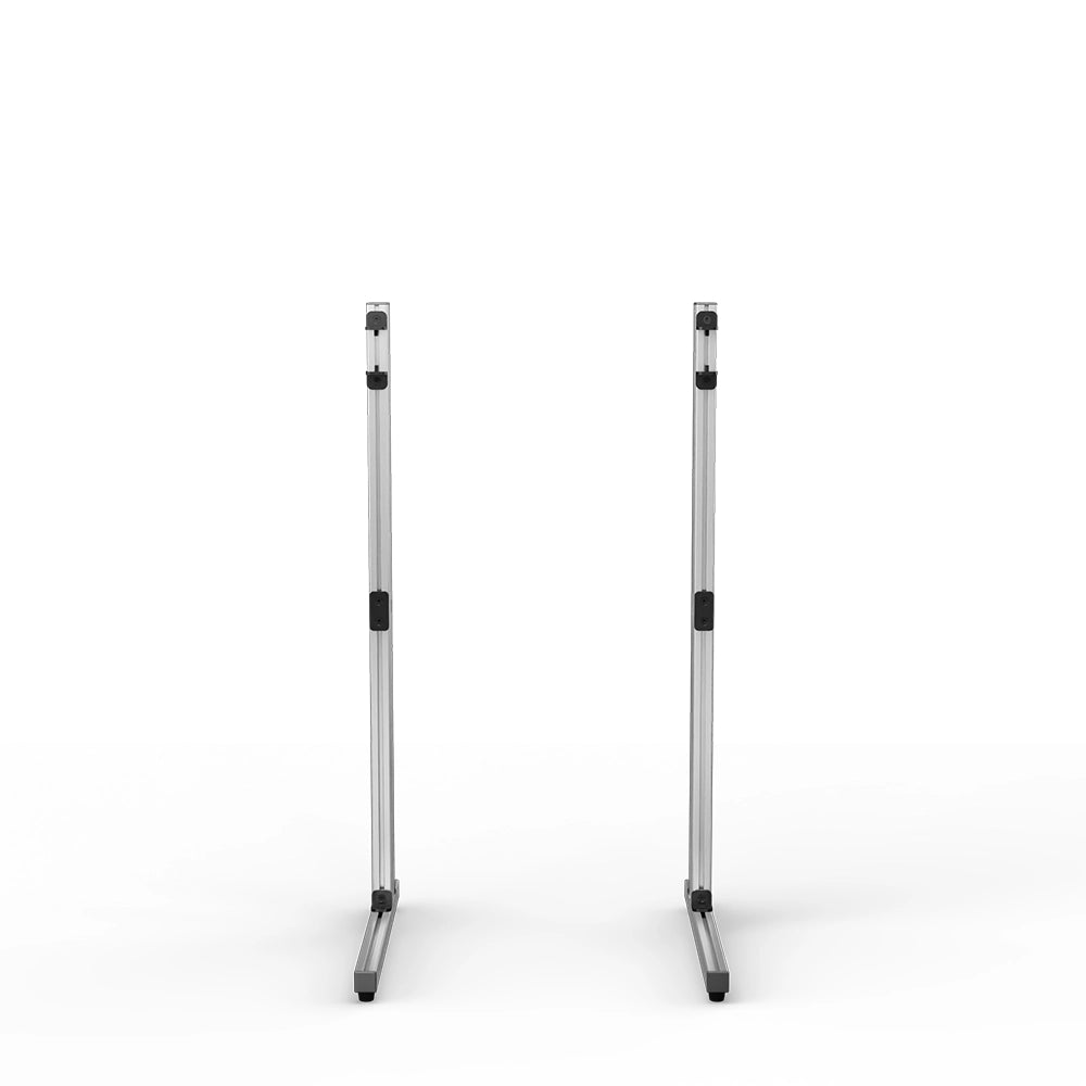 SIMGASM Apex Freestanding Monitor Stand Support Legs Set in silver, overview