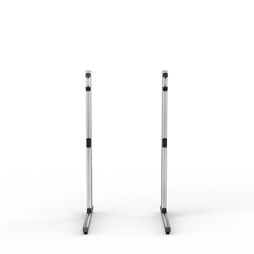 SIMGASM Apex Freestanding Monitor Stand Support Legs Set in silver, overview