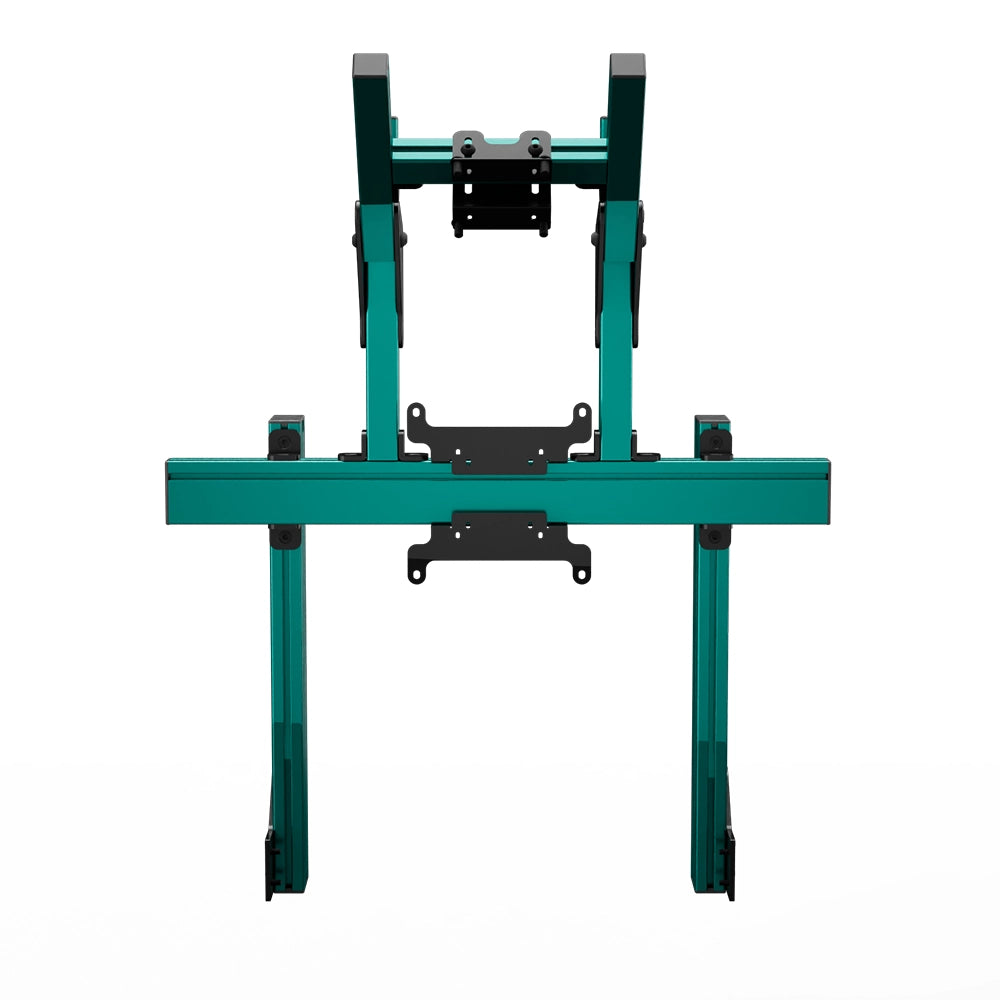 SIMGASM Apex Integrated Double Monitor Stand VESA 75/200 in green, overview