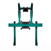 SIMGASM Apex Integrated Double Monitor Stand VESA 75/200 in green, overview