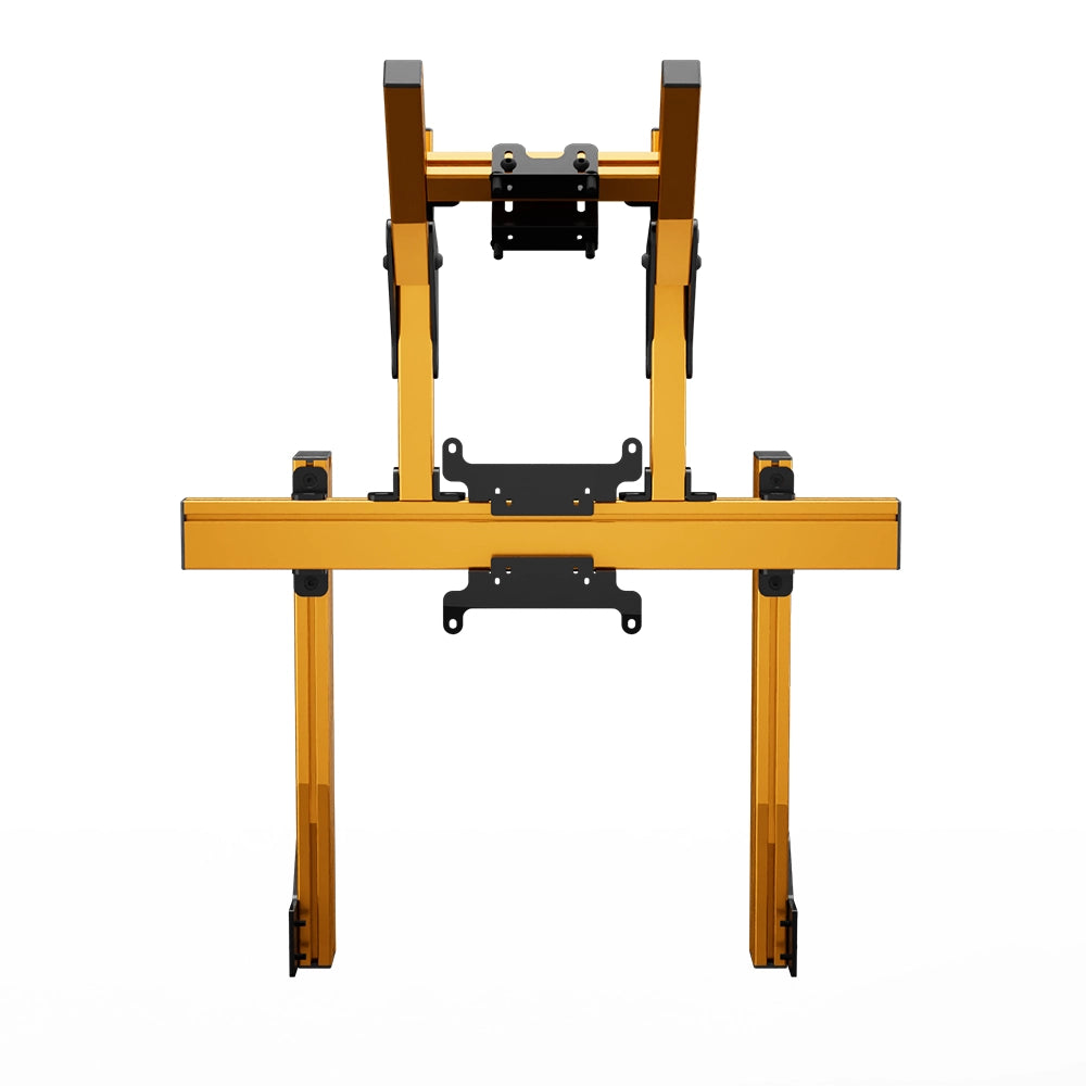 SIMGASM Apex Integrated Double Monitor Stand VESA 75/200 in orange, overview
