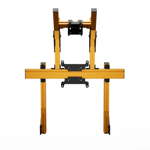 SIMGASM Apex Integrated Double Monitor Stand VESA 75/200 in orange, overview