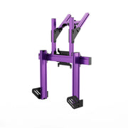 SIMGASM Apex Integrated Double Monitor Stand VESA 75/200 in purple, opposite angle