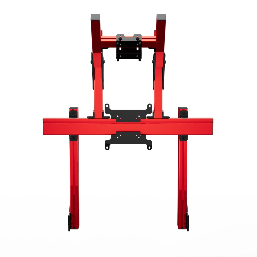 SIMGASM Apex Integrated Double Monitor Stand VESA 75/200 in red, overview