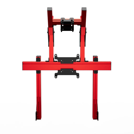 SIMGASM Apex Integrated Double Monitor Stand VESA 75/200 in red, overview