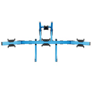 SIMGASM Apex Integrated Quad Monitor Stand VESA 75/200 in blue, overview