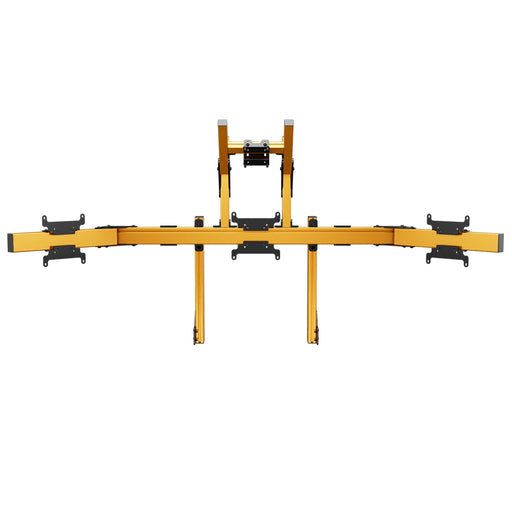 SIMGASM Apex Integrated Quad Monitor Stand VESA 75/200 in orange, overview