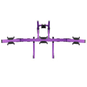SIMGASM Apex Integrated Quad Monitor Stand VESA 75/200 in purple, overview